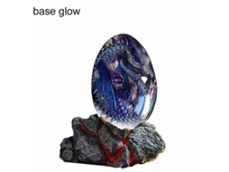 Nova Line ovo de Dragão Vulcânico com Base Luminosa, Decoração de Mesa