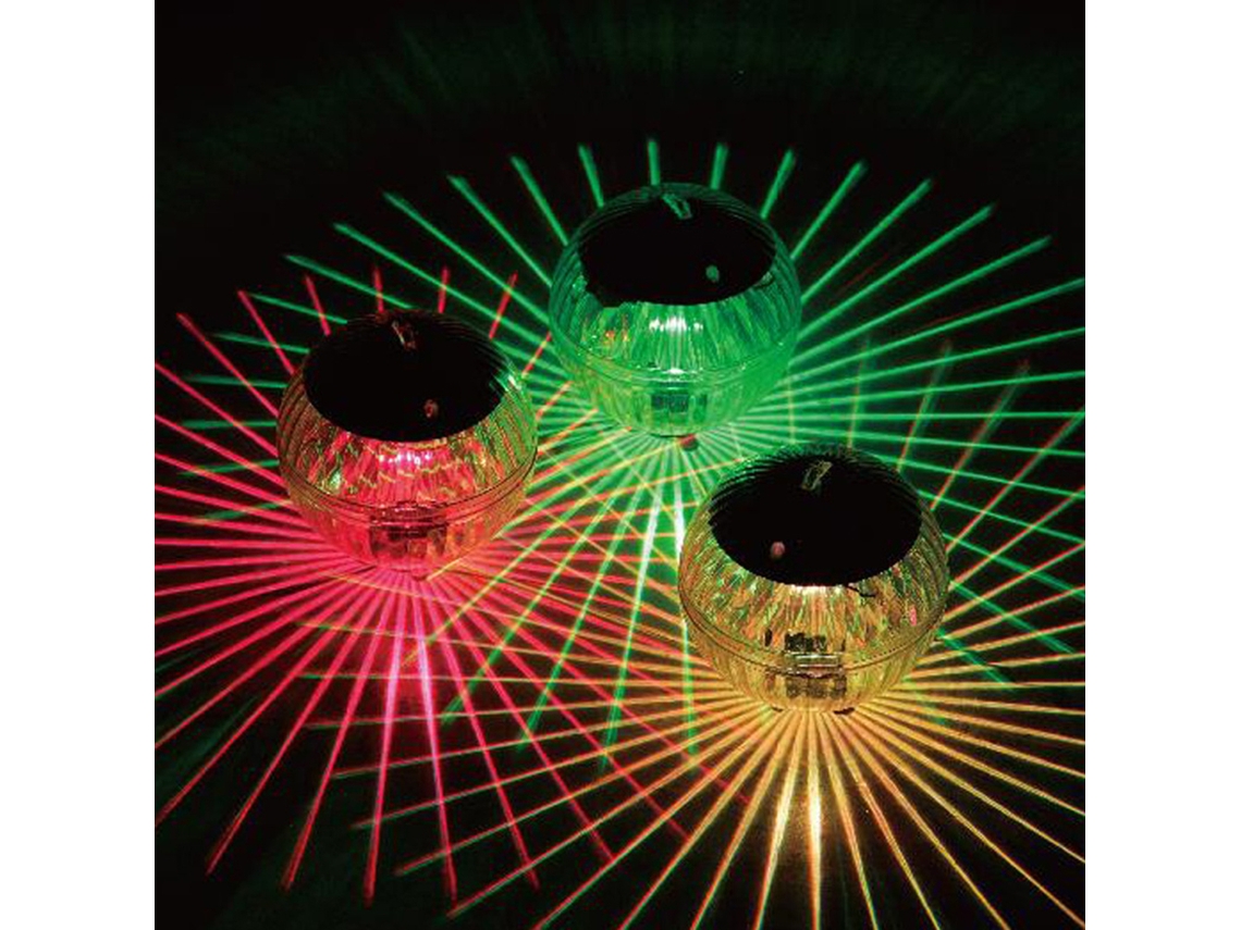 Yncm-lâmpada Solar Flutuante Bola À Prova D'água Multicolor