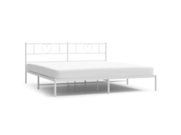 Bed Frame, Bed Frames Vidaxl Branco Aço (193 X 203 Cm)