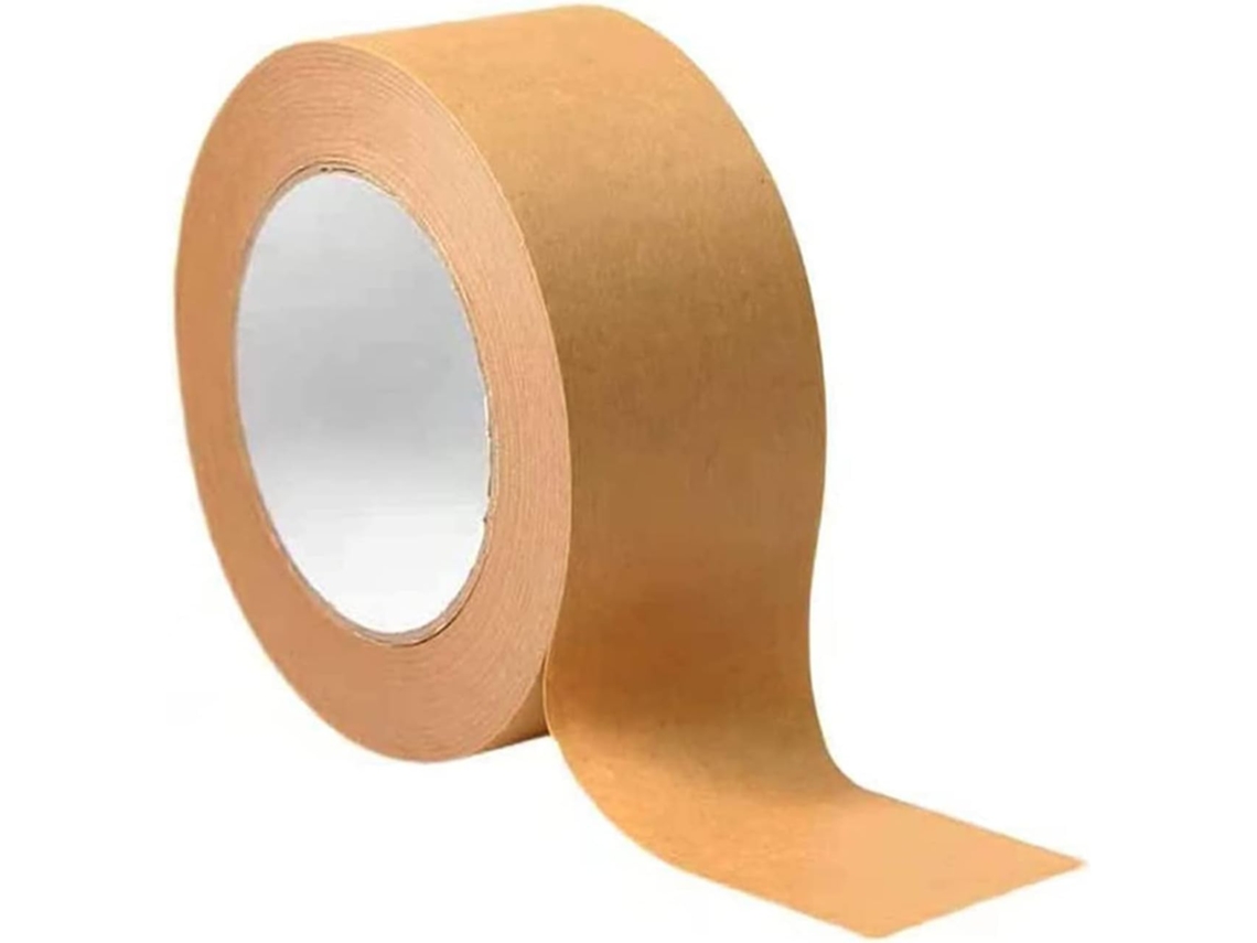 Fita Adesiva de Papel Kraft para Emoldurar, Mascarar, Decorar e Embalar BRILVIBERA (50 M)