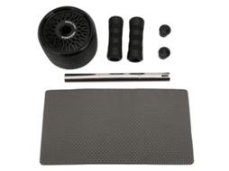 Ab Wheel Abdominal Training Roller Esponja Alça Cintura Exercício Equipamento Ginásio Força Power Fitness Preto Slowmoose