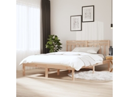 Vidaxl Estrutura De Cama 140x200 Cm Madeira De Pinho Maciça