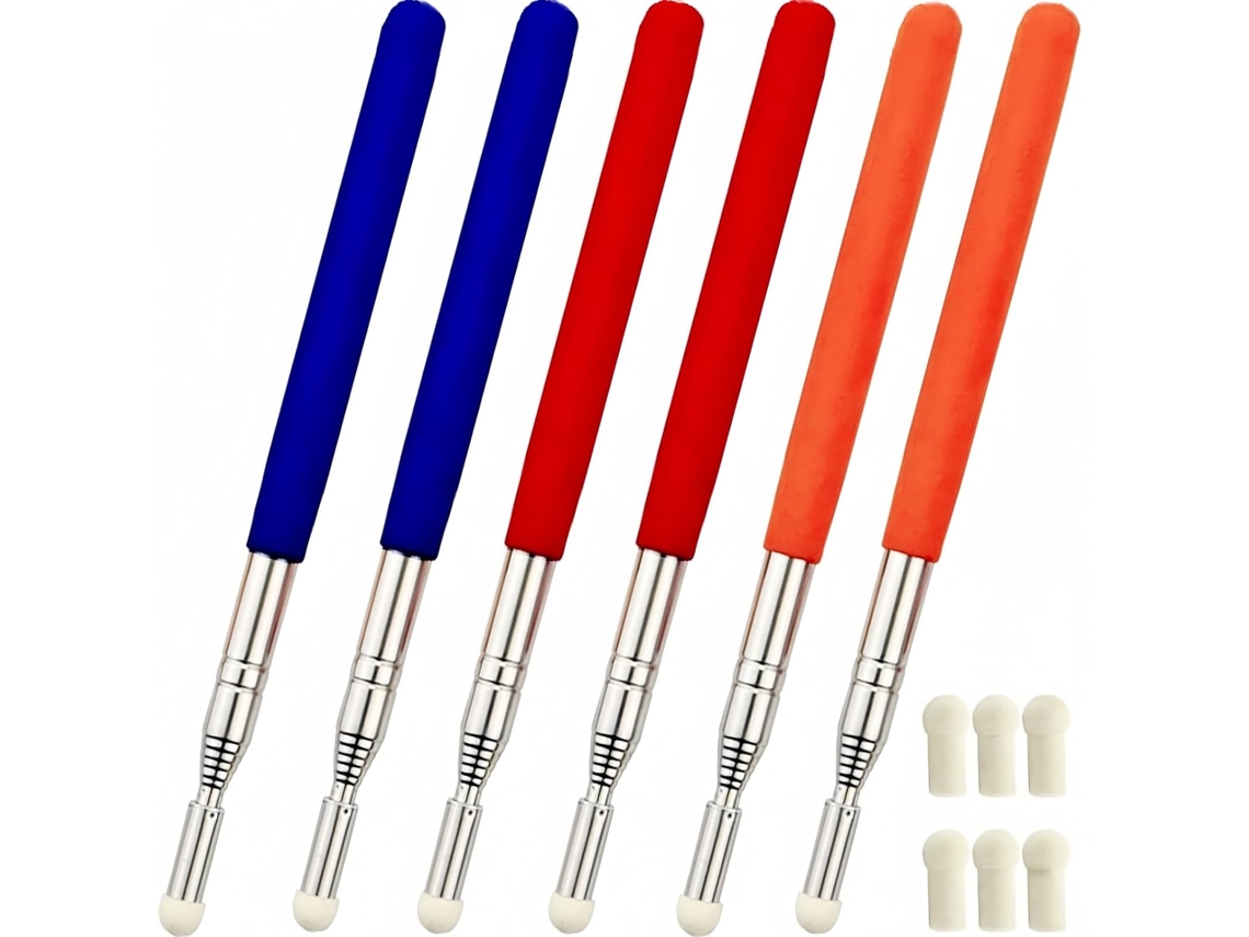 Apontadores Telescópicos Para Professores, Apontador De Mão, Extensível, Telescópico, Retrátil, Para Quadro Branco E