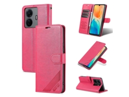 Capa De Celular De Couro Com Textura De Pele De Carneiro Para Vivo S15e Azns