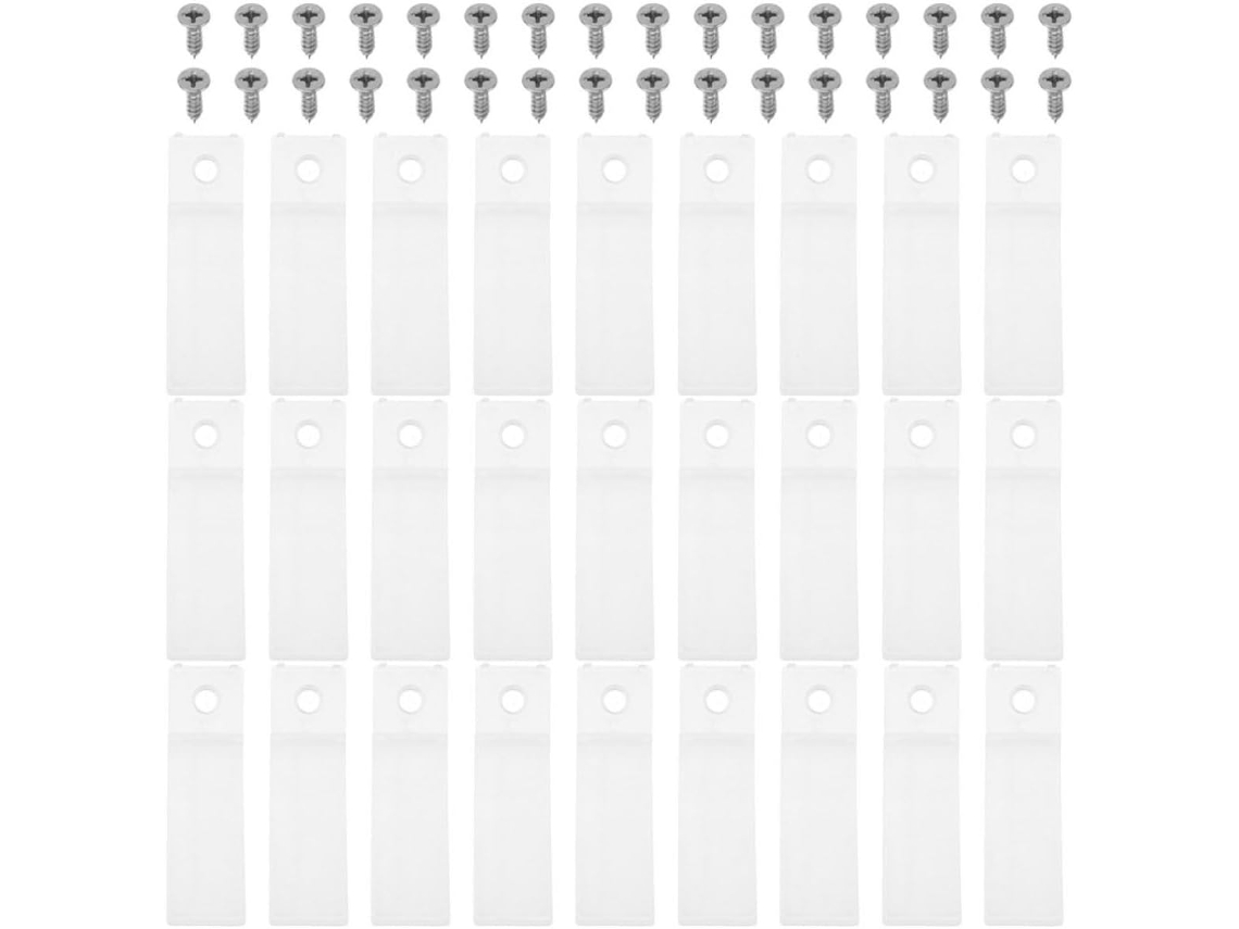 Conjunto De 50 Peças Heallily Batentes Gaveta Antiderrapantes Plástico Transparente Com Parafusos Para Reparar E