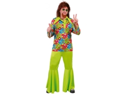 Fato de Homem DISFRAZZES Hippie Flower Power (Tam: L)