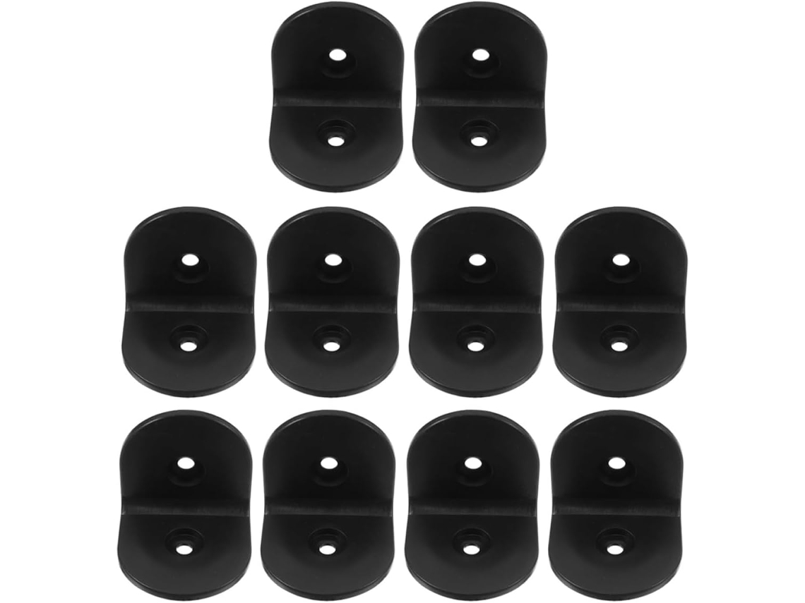 Conjunto De 10 Cantoneiras De Nylon Para Suporte De Móveis.