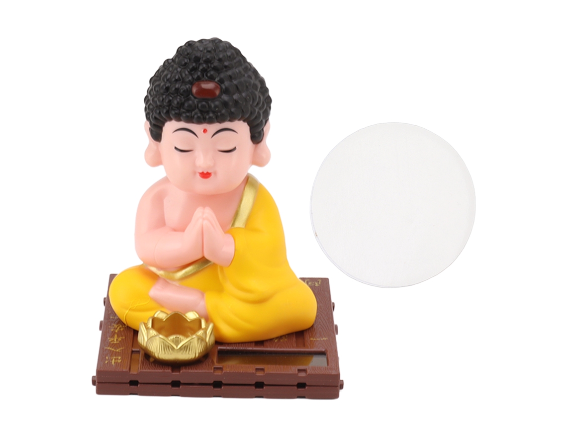 Estátua Budista Solar Balançante Laxiscreed Para Decoração Zen E Exterior