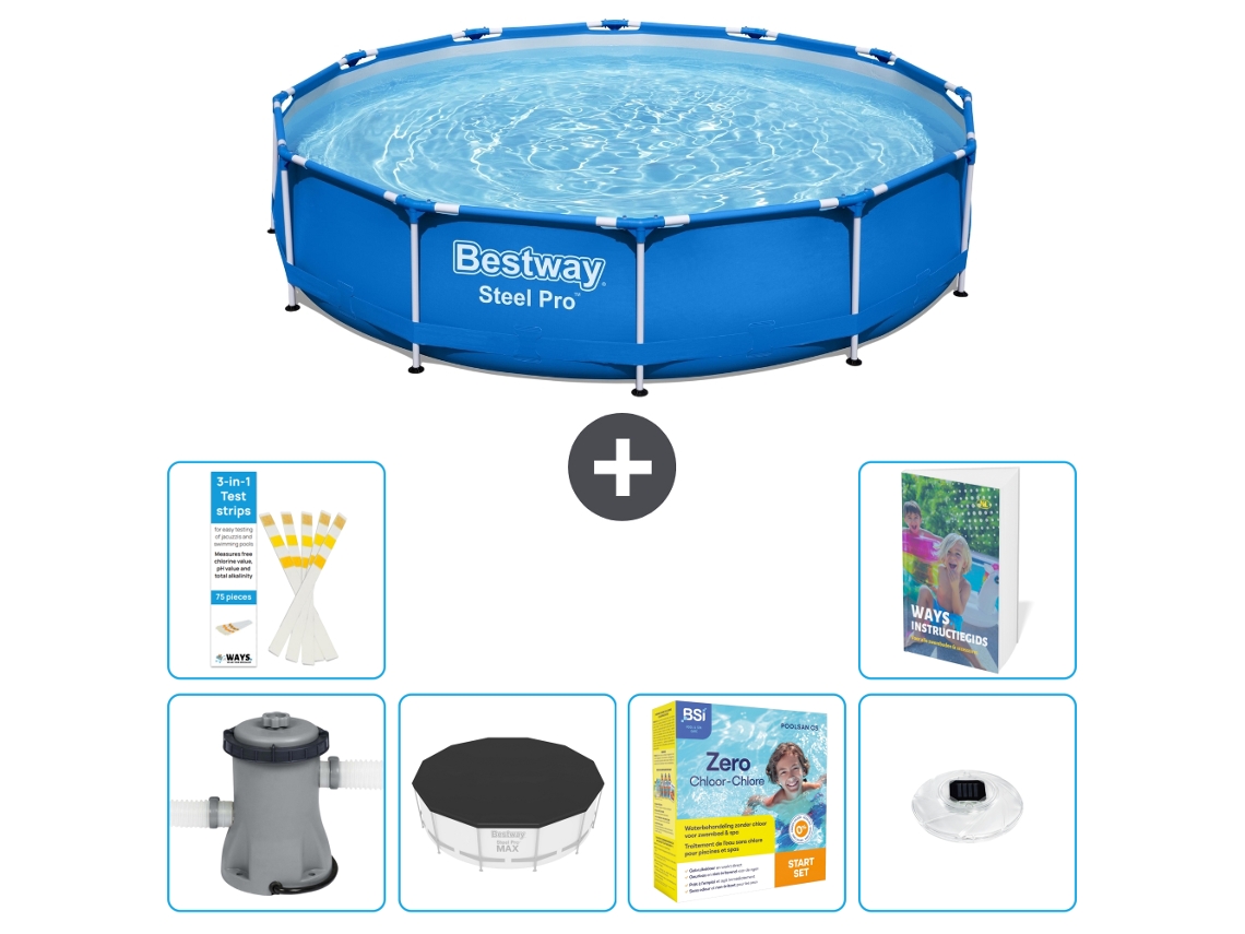 Bestway Piscina Bestway Steel Pro Redonda - 366x76 Cm - 7-peças S178