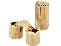 2 Dobradiças Cilíndricas De Latão Para Armário, Estilo Barril,