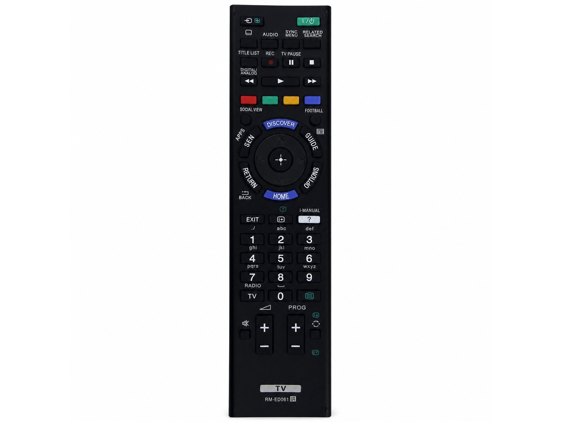Comando À Distância De Substituição Compatível Com Tv Sony Rm-ed061_dae