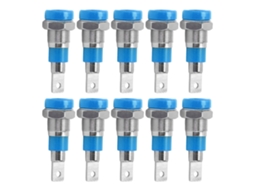 10 Peças Conector De Plugue De Platano 4mm Com Boa Condutividade Elétrica E Transmissão Estável Para Equipamento Industrial Azul