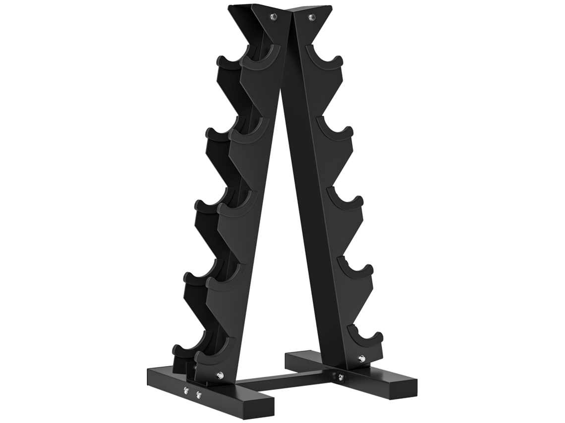Suporte Para Halteres Aço Cor Preto 35x33x66 Cm Sportnow