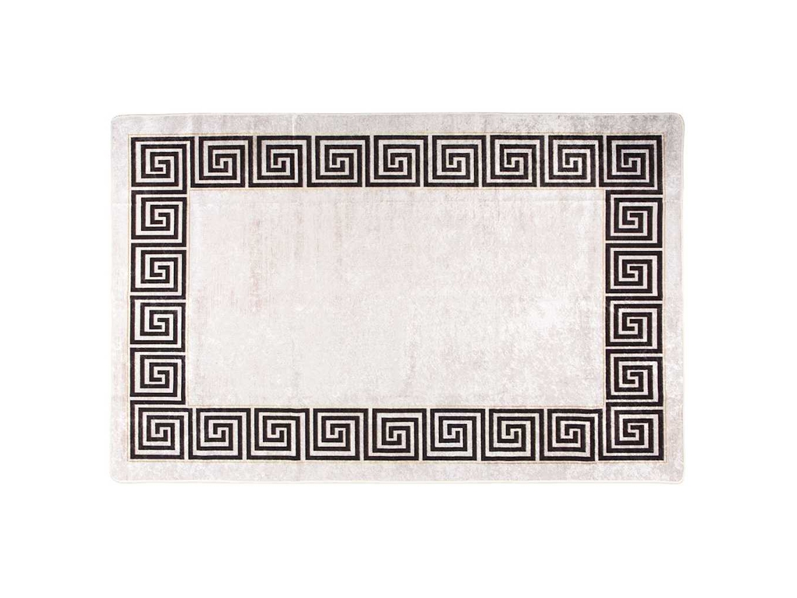 Vidaxl Tapete Lavável 160x230 Cm Bege-claro