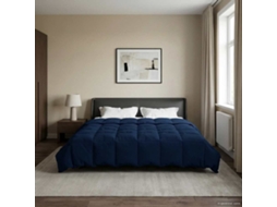 Vidaxl Edredom De Verão Simples 200 X 220 Cm Verão Azul Escuro