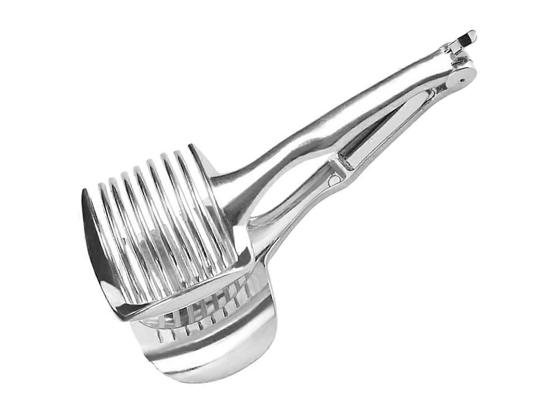 Cortador De Legumes Para Uso Doméstico, Suporte De Aço Inoxidável, 22,50 X 9,50 X 6,50 Cm, Para Cortar Tomates Everley891 (1 Conjunto)