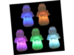 Conjunto de 5 Luminárias Noturnas de Anjo em Led para Meninos e Meninas, Luzes de Vinil Coloridas, Decoração para Quarto SFUSHOS