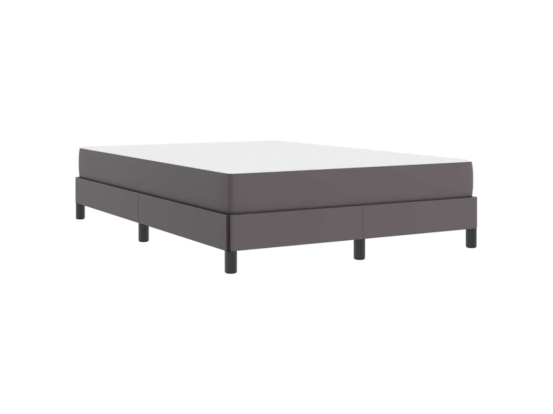 Conjunto 1 Estrutura Da Cama Vidaxl Cinzento Tecido (140 X 190 Cm)