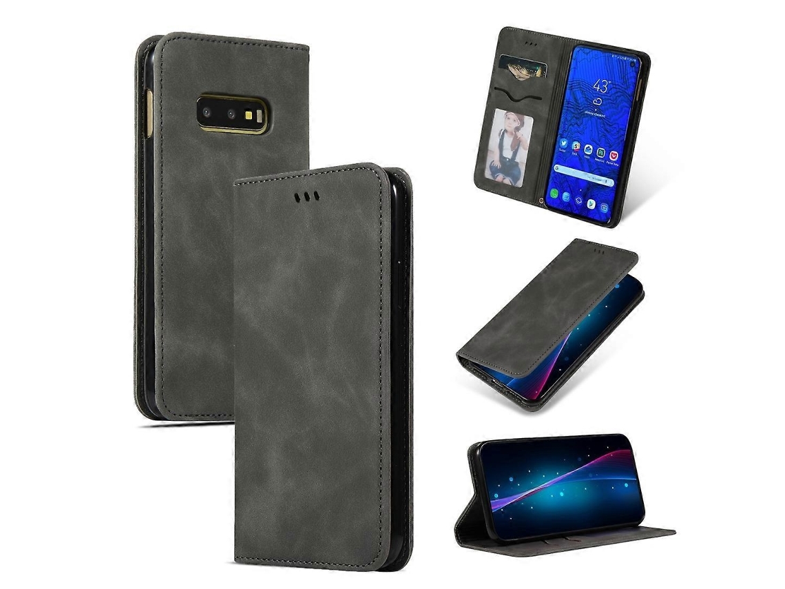 Capa Couro Magnética Para Samsung Galaxy S10, Elysve