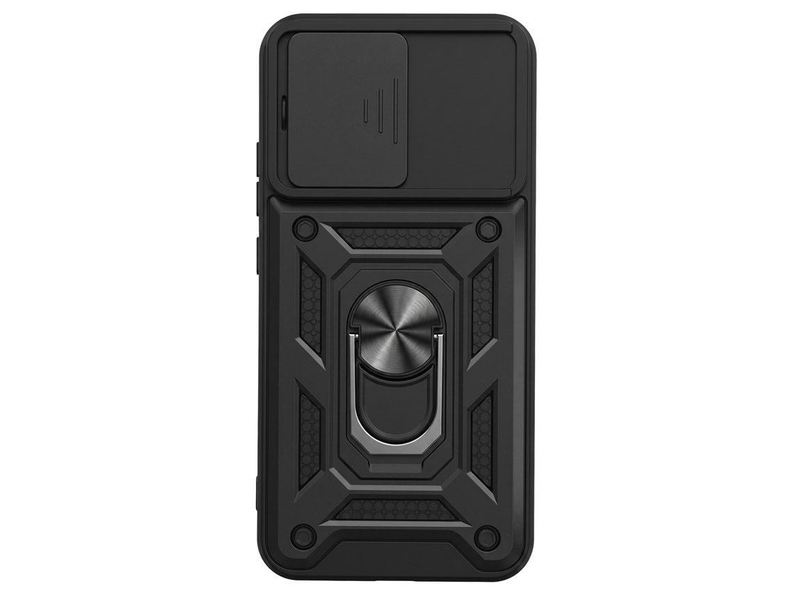 Capa Para Oppo Reno 15 Pro Com Anel Suporte E Tampa De Câmara Deslizante