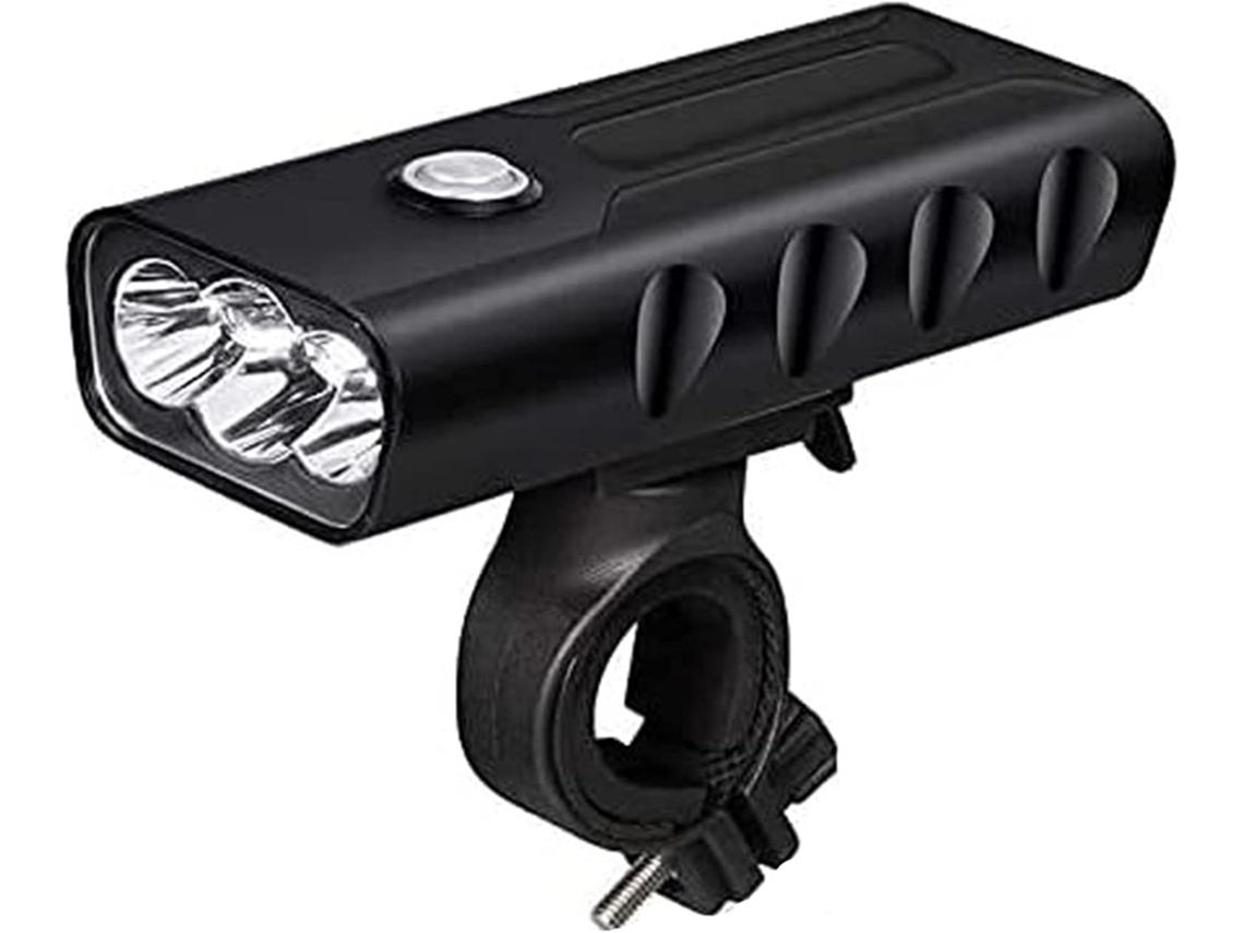 Farol De Bicicleta Led, À Prova D'água, Recarregável Via Usb, Longa