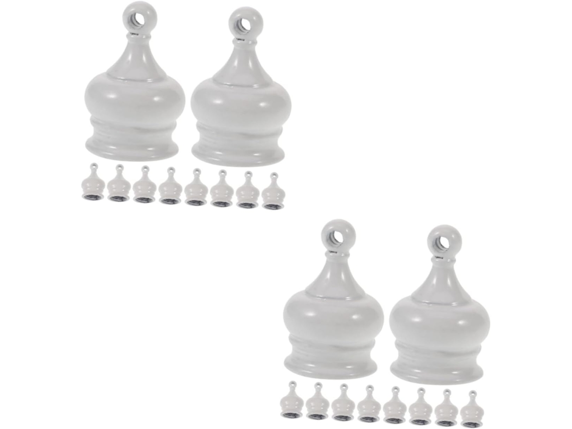 Conjunto De 20 Peças De Ponteiras Decorativas Retrô Para Luminárias E Acessórios De Iluminação.