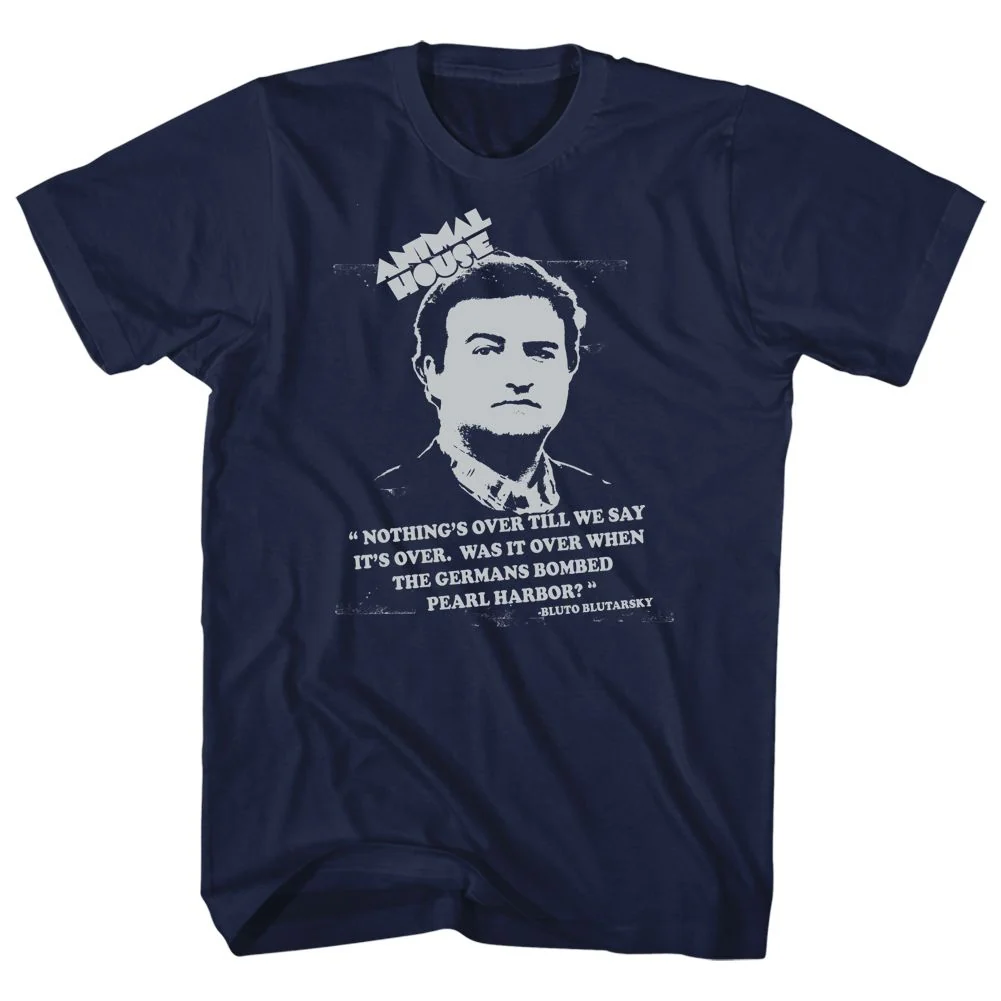 Rockinstone Animal House Movie Blutoism Heather Navy Adult T-shirt Size:m