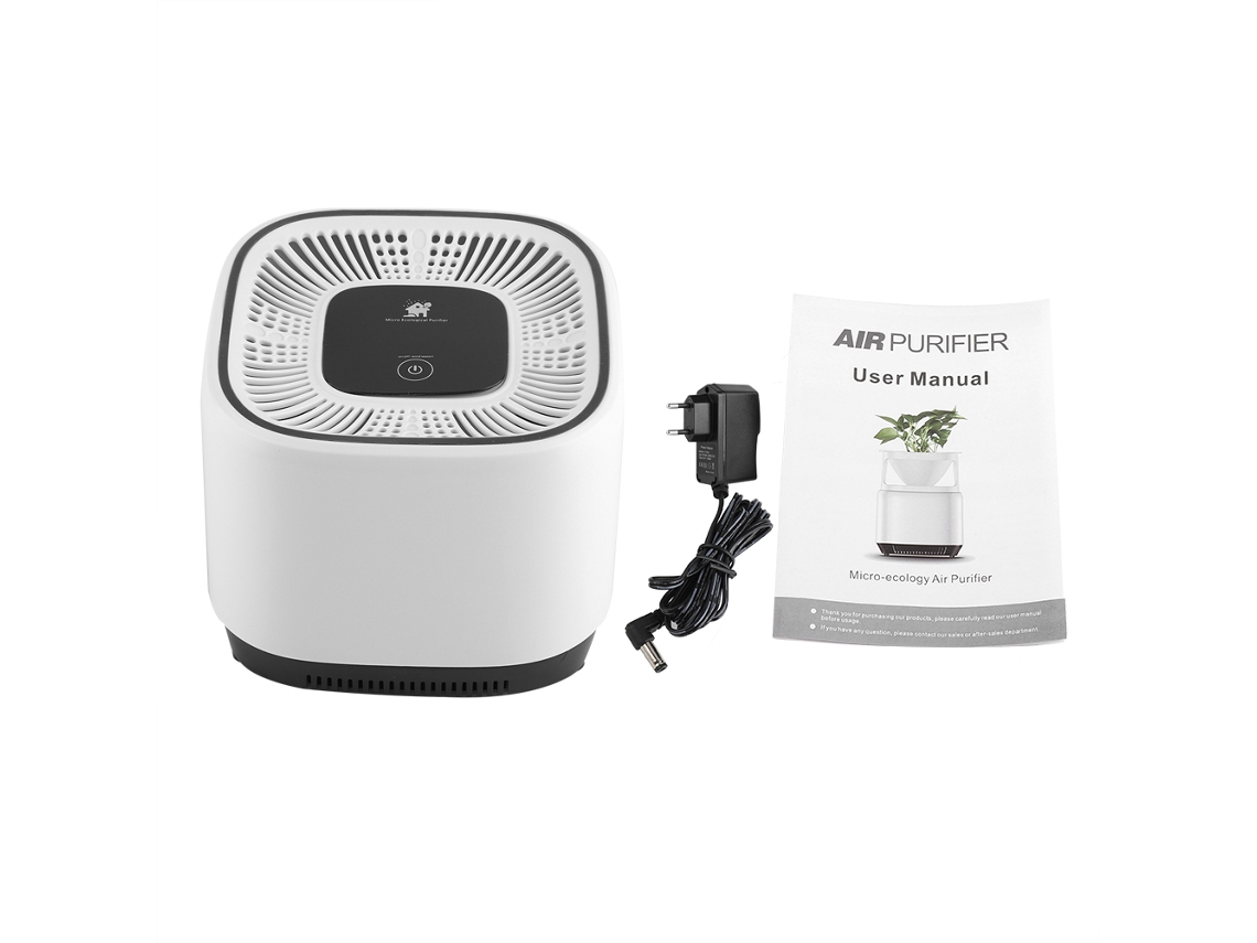 Laxiscreed Purificador De Ar De Mesa, Branca, Com Íons Negativos, Ideal Para Renovação Do Ar Ao Ar Livre