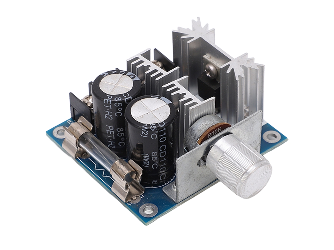 Módulo Regulador De Velocidade De Motor Com Controle Pwm, Chave E Fusível 10a Para Dc 12‑40v