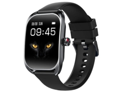 Smartwatch de tecido curvo com chamadas Bluetooth, monitoramento de esportes, monitoramento de frequência cardíaca e notificação de pressão arterial Bestvite