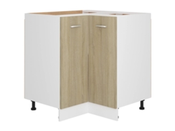 Corner Bottom Cabinet, Corner Bottom Cabinets Vidaxl Marrom Madeira Processada (n/a)