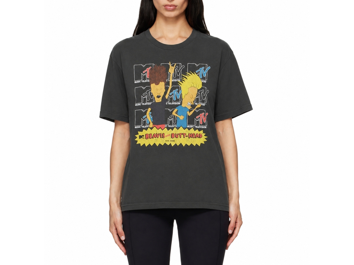 Beavis And Butt-head Logos Smoke T-shirt Classic Unisex Adults Size:m
