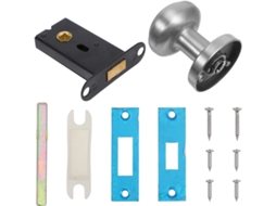 Conjunto De Maçaneta Interna Sem Chave Lalafina Com Fechadura Invisível Um Lado Em Aço Inoxidável Para Portas Furo 4cm