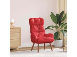 Vidaxl Poltrona Vermelho 69 X 74 X 93 Cm Couro Artificial