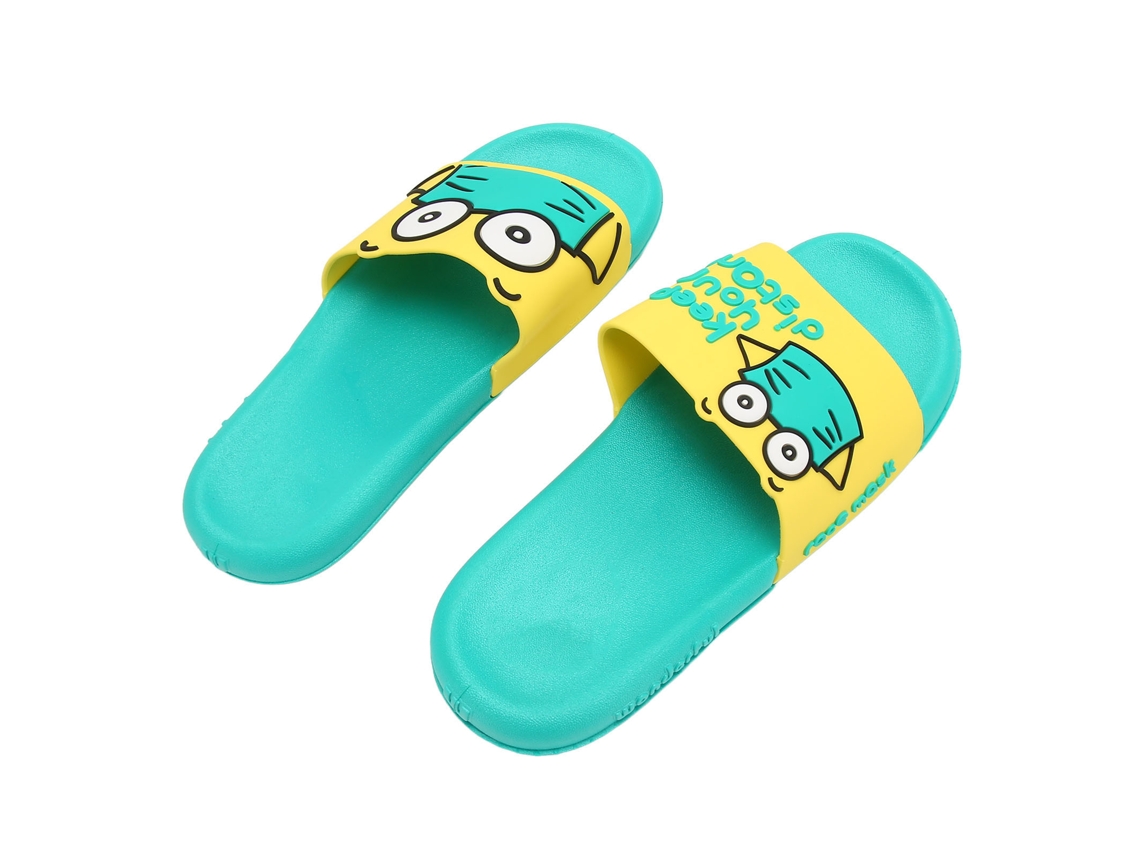 Chinelos de Banho Femininos Pvc Anti derrapante Macio Respirável Cute para Casa Praia VERDE 40/41 | S/MARCA