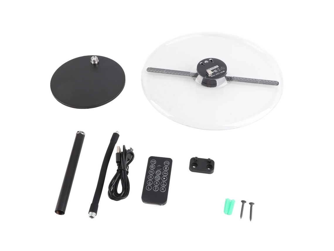 Ventilador Led 3D Naked Eye 27cm LAXISCREED para Publicidade