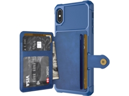 Capa iPhone X, XS WISETONY Kaiqimi-702 Azul