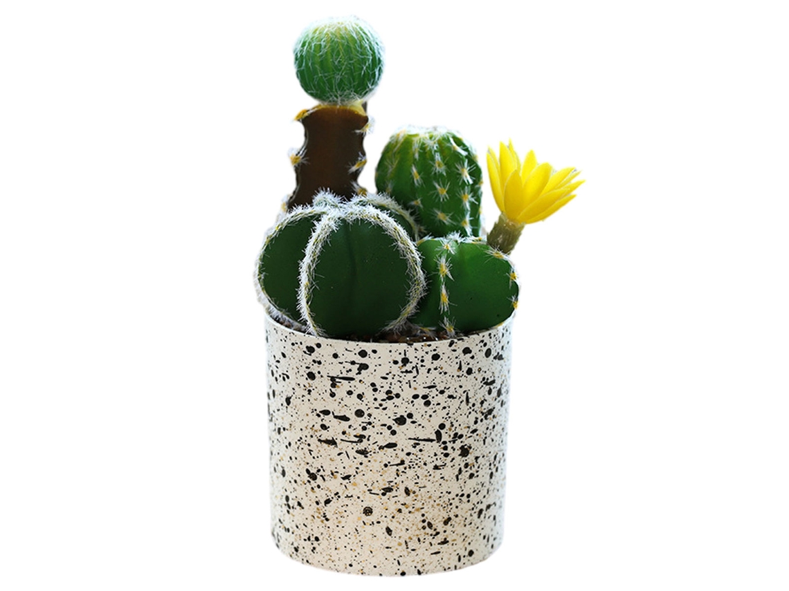 Flor Falsa de Cacto Tropical Bonsai Decoração Criativa Planta Verde RNEMITERY