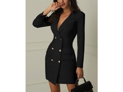 2026 traje de Trabalho Profissional de Cor Solida para Mulher Estilo Clássico com Têxto Anti rugas Tamanho Completo