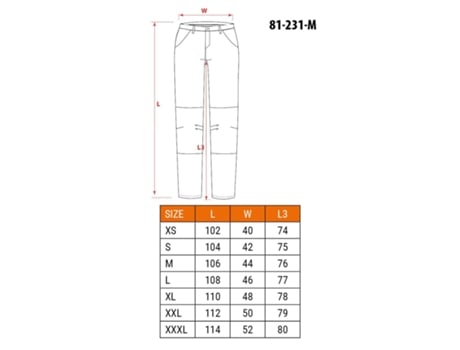 81 231 M Calças Protetoras Neo Tools