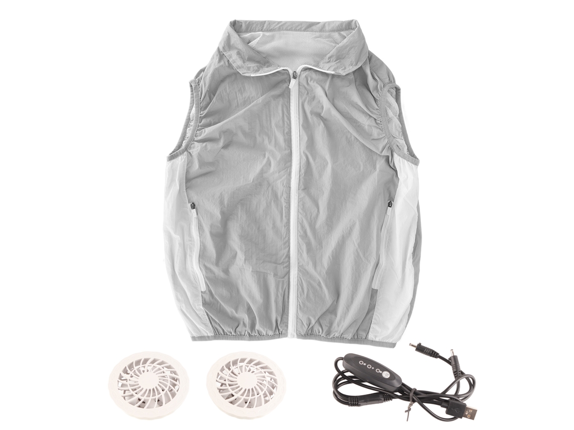Chaleco Enfriador De Poliéster Com 3 Velocidades Para Homens, Ar Condicionado, Ideal Para Verão E Viagens Ao Ar Livre