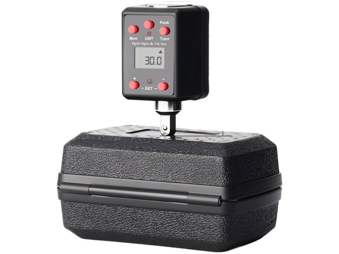 Adaptador Digital Para Chave De Torque De 1/4", 3/8", 1/2" E 3/4", Resist., 0,3-600 Nm Com Modos De Pico E