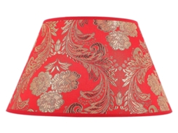 Lurelia Abajur Tecido Floral Elegante, Para Mesa Candeeiro, 26x19x19 Cm