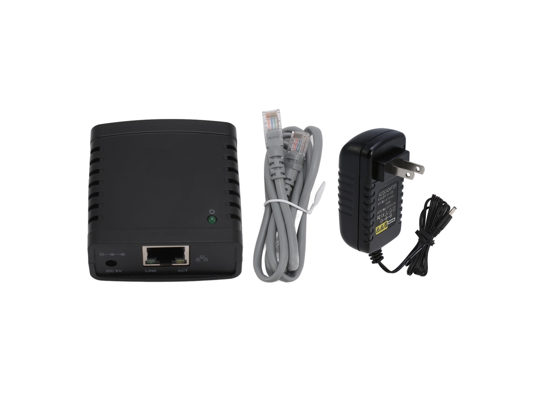 Servidor de Impressão USB 100mbps Sem Fio Adaptador Compartilhamento Rede RJ45 para Escritório