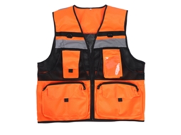 Vlrla-chaleco De Segurança Reflexivo De Alta Visibilidade Com Bolsos Respiráveis Para Saúde, Ciclismo, Construção, Tamanho M, Vermelho Fluorescente