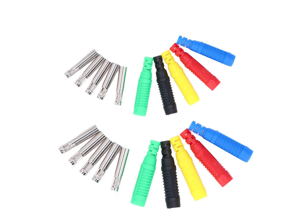 Conector Plug Banana 10set: Conectividade Forte, Condutividade Elétrica Boa Para Eletrônicos E Computadores