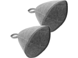 2 Toucas de Sauna de Feltro com Design Simples. Material Espesso para Proteger os Olhos. Fáceis de Guardar para Sauna e CHABERLU