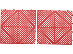 Conjunto de 2 Grelhas para Lavagem de Carros, Ladrilhos Perfurados para Piso Externo, Encaixáveis e Antiderrapantes. SFUSHOS