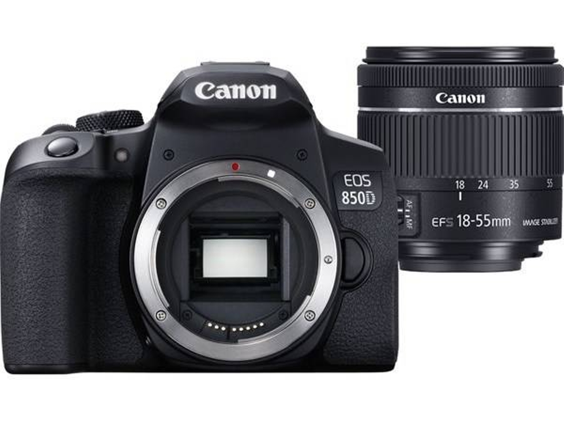 Kit Máquina Fotográfica Reflex CANON EOS 850D + EFS-18-55mm f/3.5-5.6 (APS-C)