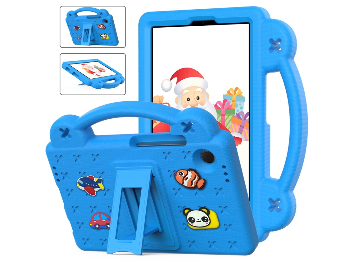 Capa Eva Antichoque Para Samsung Galaxy Tab A9 Com Suporte Integrado (azul)